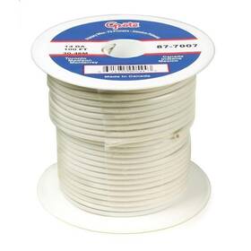 Grote 89-6007 Primary Wire 12 Gauge White 25 Ft Spool