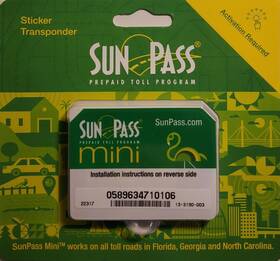 Gttccg 4347620580 Sunpass Mini Sticker Pre Paid Toll Program For Florida Green Styles