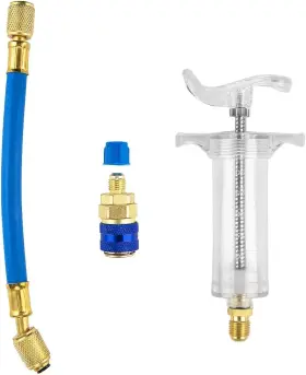 230803gu0010 Guteauto Ac Oil Injector Kit With Quick Coupler 1/4 Inch Sae Connector Dye