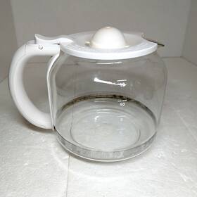 Haden 75061 Replacement Glass Carafe 12 Cup Coffee Pot Ivory Chrome