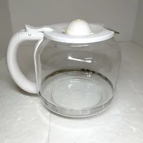 75061 Haden Replacement Glass Carafe 12 Cup Coffee Pot Ivory Chrome