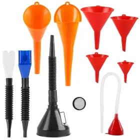 Haiaoxonr 686585077820 Automotive Refueling Set 10 Pcs Wide Mouth White Blue Orange Black Red
