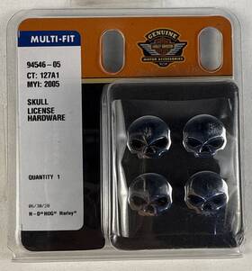 Harley-davidson 94546-05 Multi Fit Skull License Hardware