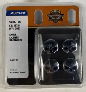 94546-05 Harley-davidson Multi Fit Skull License Hardware