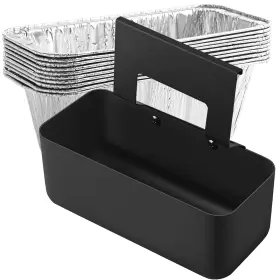 Hejyhtz-102 He-sanqi Grill Grease Catcher For Blackstone Griddle With 10 Pack Long Hook