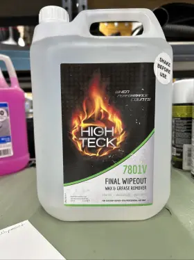 Hit.7801v-1 High Teck Products 7801v-1 Final Wipeout Low Voc Surface Prep 5 L Colorless