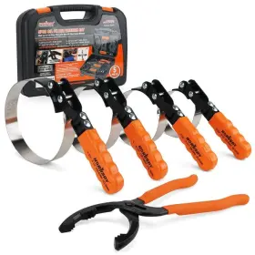 Orange2 Horusdy 97471 5-piece Standard Oil Filter Swivel Wrench Set 2-3/4 Inch - 5pcs