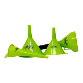 Hot Shots Secret 810160610359 Shot S 4 Piece Funnel Set For Automotive Use In Various Green