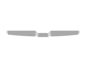 Cwf28-au100 Hyundai Accessories Genuine Rear Bumper Applique