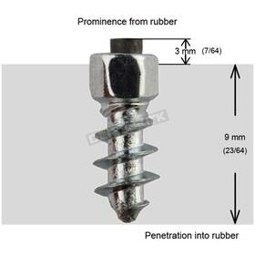 Igrip St-1124 11mm Standard Screw Studs -