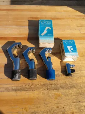 Imp-tc1000 Imperial Lot Of 4 Imperial. Tc-1000 Tc-1050 Tubing Cutter. Copper. Aluminum. Brass