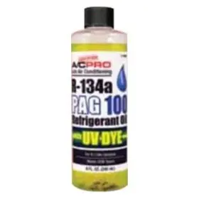 P100uv Interdynamics A/cpro 8 Oz. R-134a Pag Medium Viscosity 100 Refrigerant Oil W Uv Dye