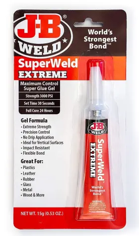 33400 Jb Weld - Superweld Extreme Glue Carded Tube 15g