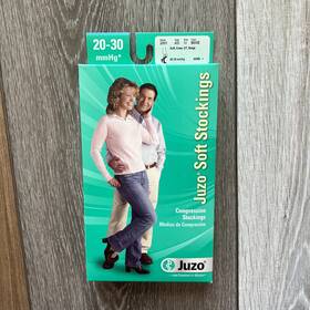 Juzo 2001ad14 Soft 2001 20-30mmhg Knee-high Open Toe Compression Sock Beige 4 Iv Reg