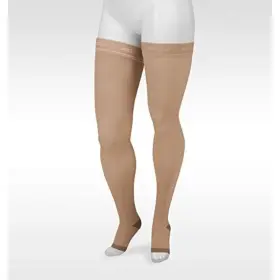 20-30mmhg Juzo 640095131670 2061 Silver Open Toe Graduated Compression Thigh Highs 2