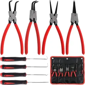 K-918 Keadic 8 Pcs 9 Inch Heavy Duty External Snap Ring Pliers And Black