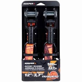 Keeper 151643435947 4 Pack - Blaze Camo Ratchet Tie-down 1 Inch X 12 Ft. 2-pk. 43594