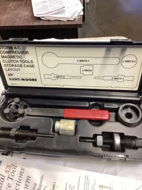 38876-2 Kent Moore J-38874 38873 A/c Clutch Plate Holder Remover And Installer Set