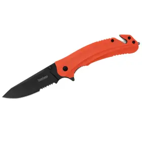 8650st Kershaw Barricade Serrated Assisted Opening Rescue Folding Pocket Knife With
