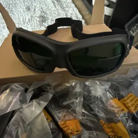 20529 Kimberly Clark Impact Resistant Safety Goggles Black Shade 5.0 Anti-fog Lens Wildcat Series