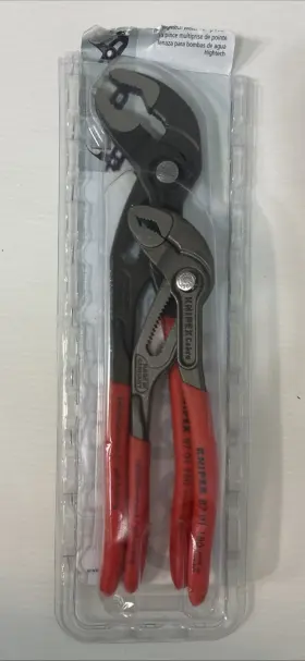 Knipex 843221020576 Cobra Water Pump Pliers Set 7in And 10in 2-piece Open Box