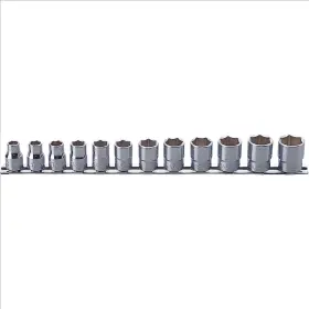 Rs3400m Ko-ken Usa Rs3400m/12 3/8 Sq. Dr. Socket Set 8-19mm 6 Point 300mm 12 Pieces