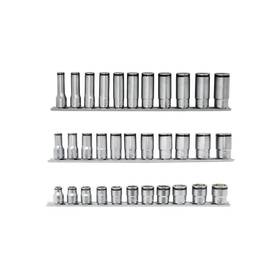 Ko-ken Usa Rs350/3 Ko-ken 3/8 Inch Nut Grip Bundle With Short Semi-deep And Deep 11 Piece Socket