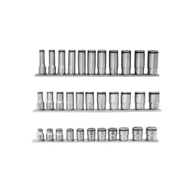 Ko-ken Usa Rs350/3 3/8 Inch Nut Grip Bundle With Short Semi-deep And Deep 11 Piece Socket