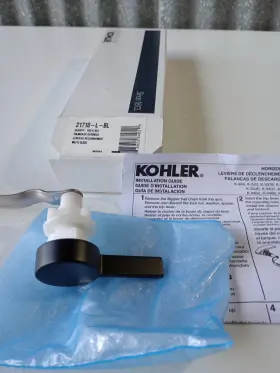 K-21710-l-bl Kohler Reach Trip Lever Matte Black