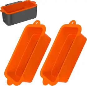 Sgcl-01 Koolstuffs Silicone Grease Cup Liners For Blackstone 36 28 22 17 Inch Griddle 2 Orange