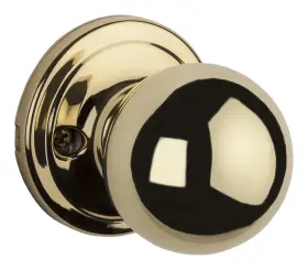 966ca-3gc Kwikset Circa Interior Single Cylinder Handleset Trim Bright Brass