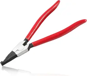 Leontool 764595461164 8-inch Circlip Pliers - Special Reverse Angle Tip 8&apos Ultra Light Red