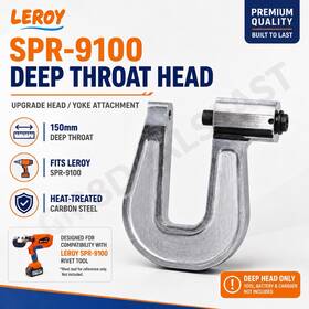 Leroy Spr-9100d Spr Gun Deep Head Only - Long Reach Yoke For Spr-9100 Machine Upgrade