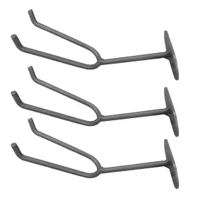 Lhdos-lds-148 Lhdos 3pcs Heavy Duty Wall Mount Spray Gun Holder 5.89 X 2.44 Inch Grey