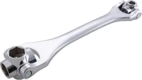 Lichamp 741025730922 8-in-1 Socket Wrench Metric 8-21mm Flexible Dog Bone Multi Silver