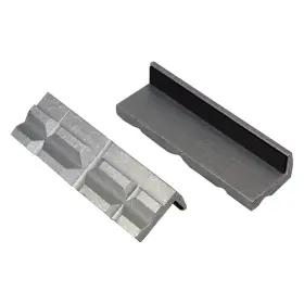 Lisle 083045480006 Replacement 2 Pieces 4 Inch Aluminum V-groove Magnetic Vise Jaw Pads