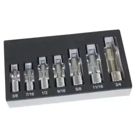 13180 Lisle 7 Piece 3/8 Inch Drive Sae Flare Nut Socket Set
