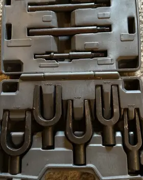 41220 Lisle Thick Pickle Fork Kit 5 Forks Extensions Adapters And Carrying Case