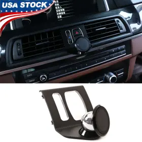 Oc04991 Llkuang Black 360 Degree Rotary Phone Holder Trim For Bmw 5 Series F10 F11 2011-2017