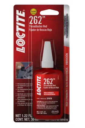 492141 Loctite Thread Locker - Red 262 36 Ml Bottle Each
