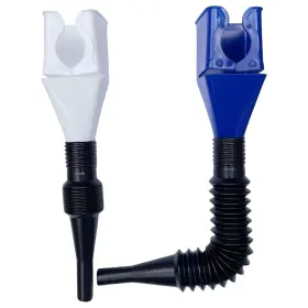 37209 Lsdwl Funnels For Automotive Use 2pcs Retractable Auto Fuel Funnel Blue White