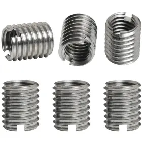 39927-tsscn-m8tm10-6 Luorng 6pcs Stainless Steel M8 Female To M10 Male Silver