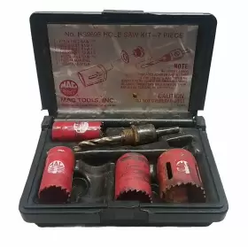 Hs9595 Mac Tools Usa 7 Pc 1 Missing Hole Saw Kit 7/8 To 1-1/2 Inch Made In