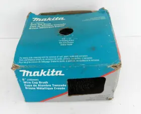 743206-b Makita 6 Inch Crimped Wire Cup Brush 5/8 Arbor Part # Used