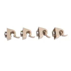 12681000127101 Manufacture-factory 4pcs Beige/gray Sun Visor Shade Holder Clips Fit Mercedes E Class W201 W123 W124