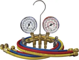 33661 Mastercool Brass Hvac Gauge Set For R12/r22/r502 Refrigerant