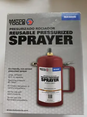 Ma1000b Matco Tools Reusable Pressurized Sprayer