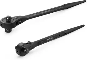 Mxp143 Maxpower 2pcs Dual Drive Head Ratchet Wrench 1/2 Inch X 3/4 Spud Black