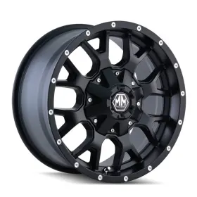 8015-7956mb18 Mayhem Fits 8015 Warrior 17x9 / 5x114.3 Bp 18mm Offset 87mm Hub Matte Black