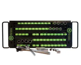 Mechanics Time Savers 781033528081 5 Row Lock-a-socket Tray Matte Black Mts-lastraymbg